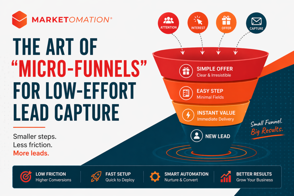 The Art of “Micro-Funnels” for Low-Effort Lead Capture