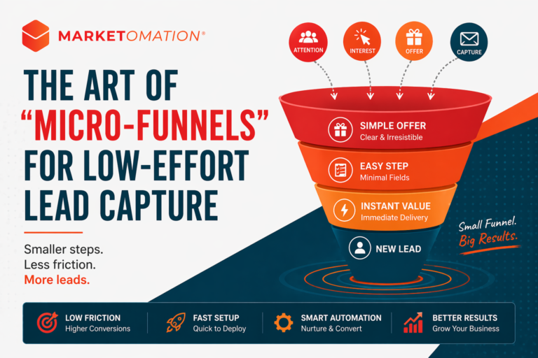The Art of “Micro-Funnels” for Low-Effort Lead Capture